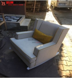 Küp  Plas Sallanan Koltuk Sari Fitil
