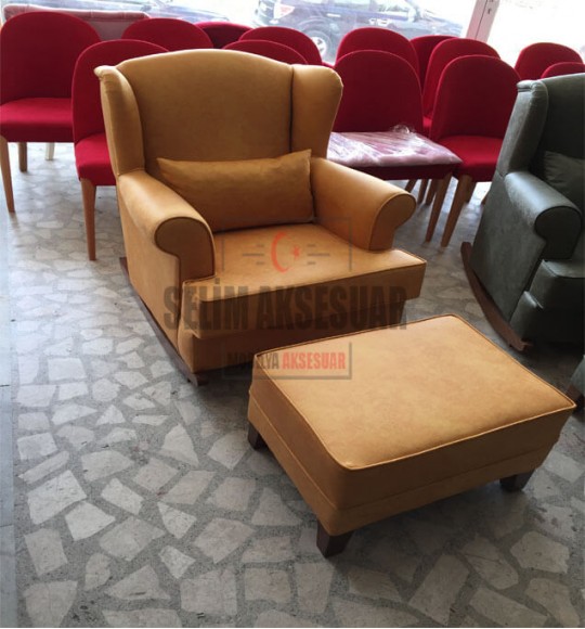 Kayık Sallanan Koltuk Hardal Sarı