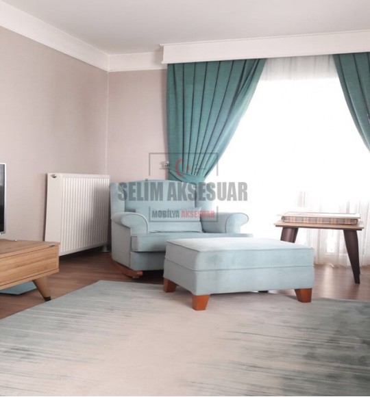Kayık Sallanan Koltuk-Mavi