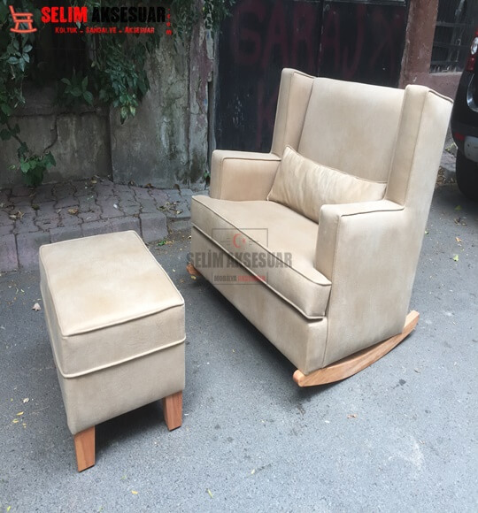 Küp Sallanan Koltuk Hardal Naturel Takım Özel Ölçü