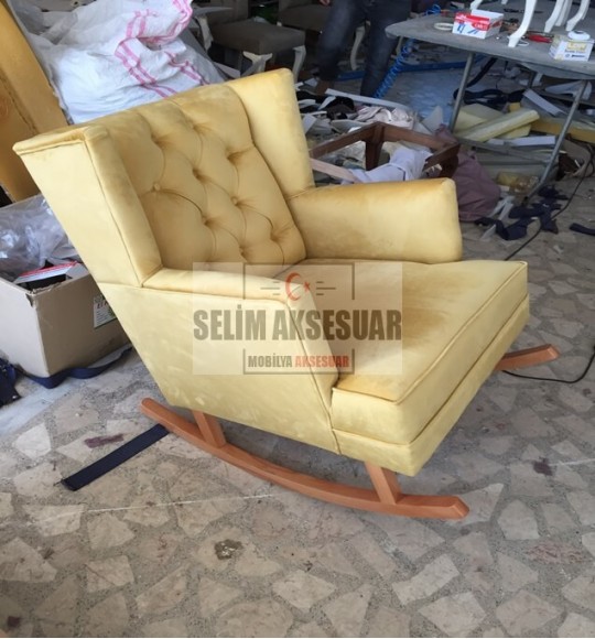 Nezih Sallanan Koltuk Sarı (Tek berjer)