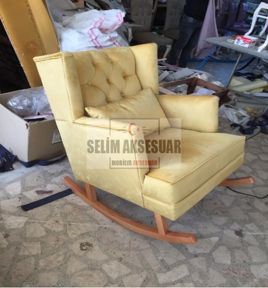 Nezih Sallanan Koltuk Sarı (Tek berjer)
